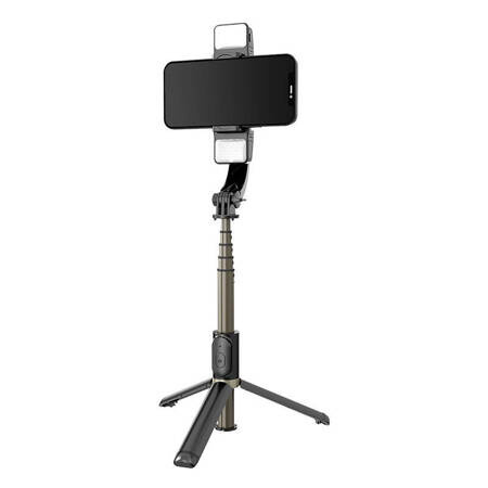 Gimbal/statyw z lampą APEXEL Q08d (czarny)