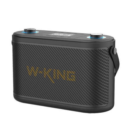 Głośnik bezprzewodowy Bluetooth W-KING H10 120W + 2 mikrofony (czarny)