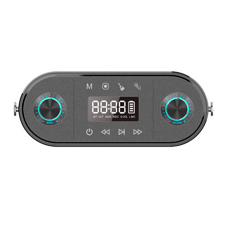 Głośnik bezprzewodowy Bluetooth W-KING H10 S 80W + mikrofon (czarny)