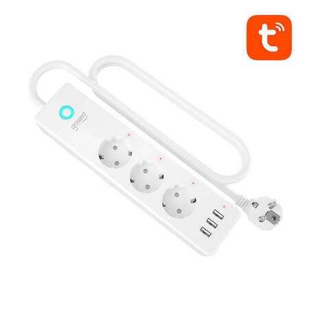 Inteligentna listwa zasilająca WiFi Gosund P1 PLUS (4x AC schuko, 3x USB-A) Tuya