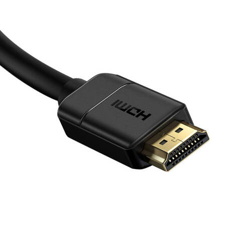 Kabel HDMI 2.0 Baseus, 4K 60Hz, 3D, HDR, 18Gbps, 1m (czarny)