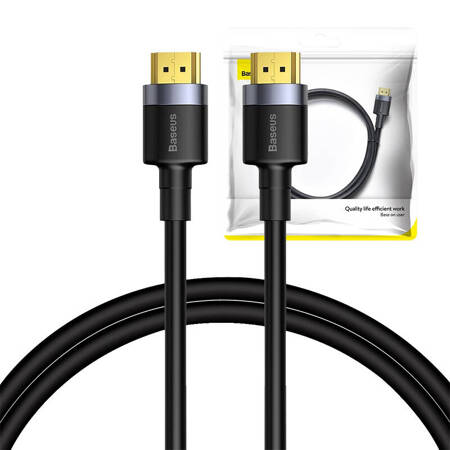 Kabel HDMI 2.0 Baseus Cafule, 4K, 3D, 2m (czarno-szary)