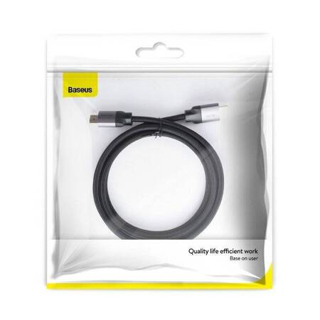 Kabel HDMI 2.0 Baseus Enjoyment Series, 4K, 3D, 2m (czarno-szary)