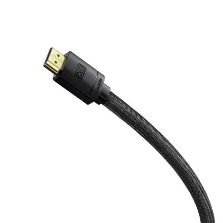 Kabel HDMI 2.1 Baseus High Definition Series, 8K 60Hz, 3D, HDR, 48Gbps, 2m (czarny)