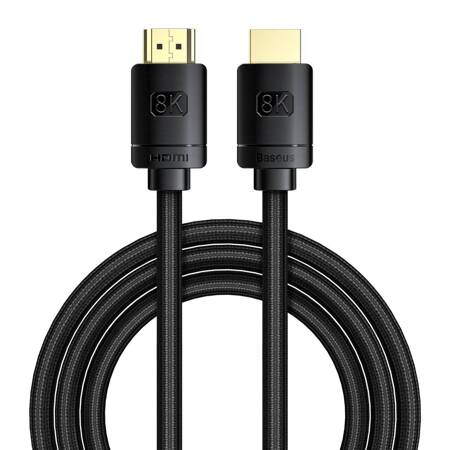 Kabel HDMI 2.1 Baseus High Definition Series, 8K 60Hz, 3D, HDR, 48Gbps, 3m (czarny)