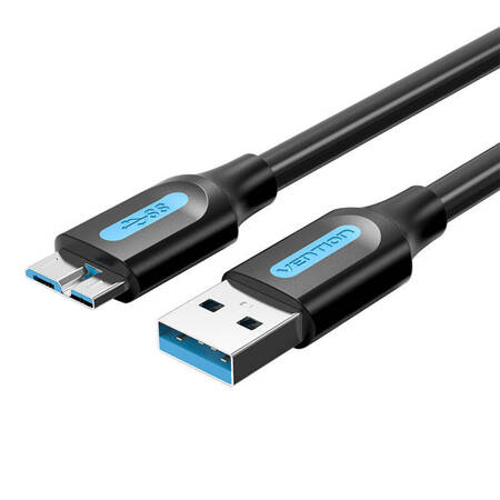 Kabel USB 3.0 A do Micro-B Vention COPBG 2A 1,5m czarny PVC