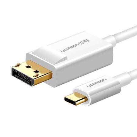 Kabel USB-C UGREEN Display Port 1,5m (biały)