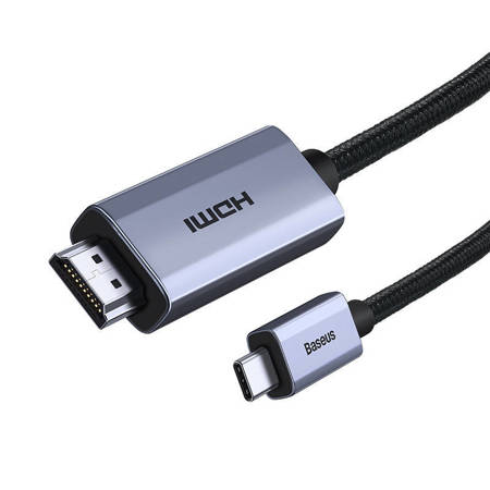 Kabel USB-C do HDMI Baseus, 4K, 3m (czarny)