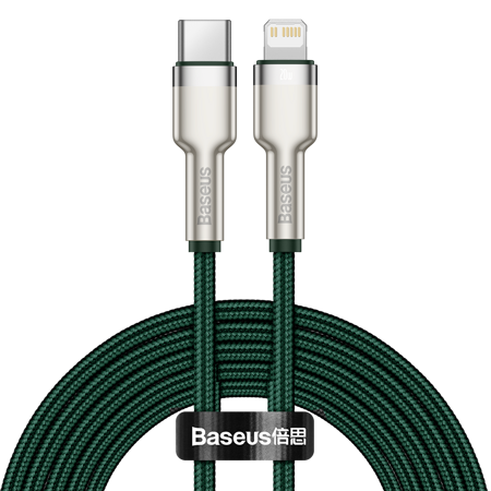 Kabel USB-C do Lightning Baseus 2m (zielony)