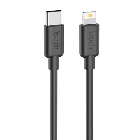 Kabel USB-C do Lightning Budi 230TL, 20W, 1.2m, (czarny)