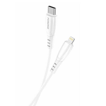 Kabel USB-C do Lightning Foneng X75, 3A, 1m (biały)