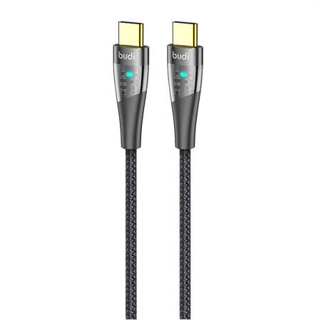 Kabel USB-C do USB-C Budi 217TT, 65W, 1.5m (czarny)