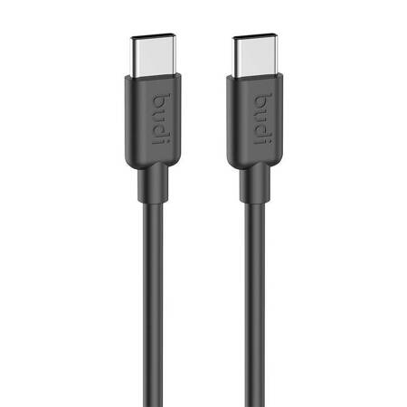 Kabel USB-C do USB-C Budi 65W 1.2m (czarny)