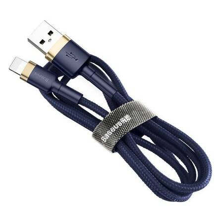 Kabel USB Lightning  Baseus Cafule 1.5A 2m (złoto-granatowy)