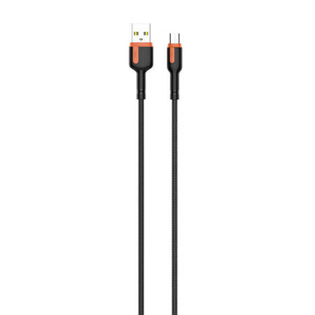 Kabel USB - Micro USB LDNIO LS532 2m (szaro-pomarańczowy)
