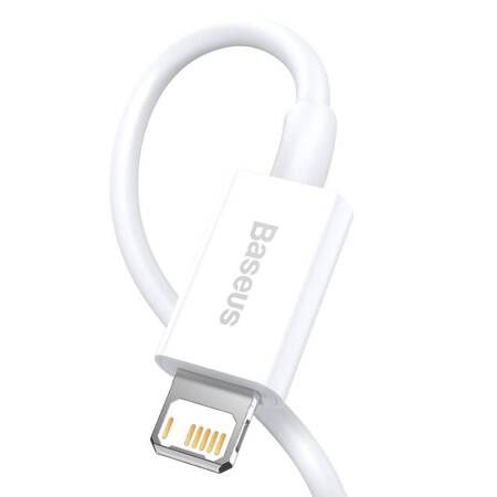 Kabel USB do Lightning Baseus Superior Series, 2.4A, 1m (biały)