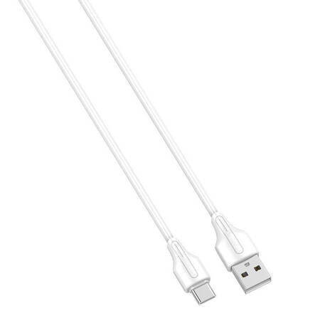 Kabel USB do USB-C LDNIO LS540, 2.4A, 0.2m (biały)