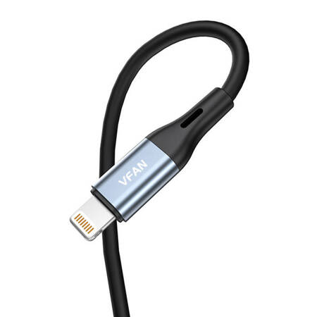 Kabel VFAN L05 Lightning  do mini jack 3.5mm AUX, 1m (szary)