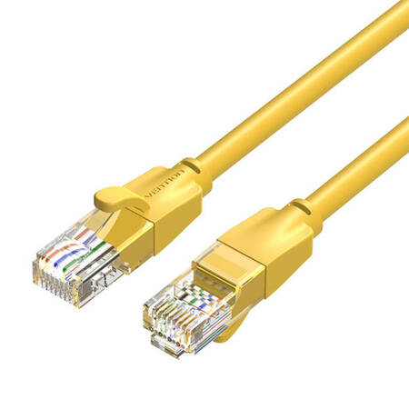 Kabel sieciowy UTP CAT6 Vention IBEYF RJ45 Ethernet 1000Mbps 1m żółty