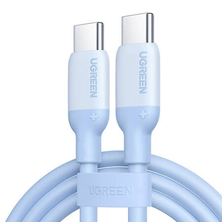 Kabel szybkiego ładowania USB-C do USB-C UGREEN 15279 1m (niebieski)