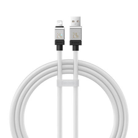 Kabel szybko ładujący Baseus USB-A do Lightning CoolPlay Series 2.4A 1m (biały)