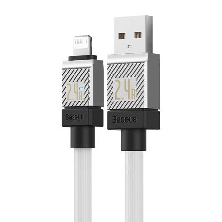 Kabel szybko ładujący Baseus USB-A do Lightning CoolPlay Series 2.4A 1m (biały)