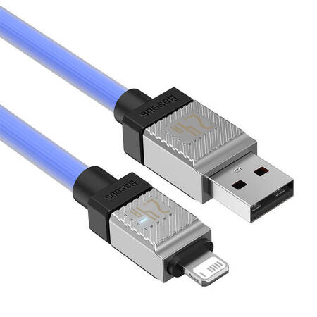 Kabel szybko ładujący Baseus USB-A do Lightning CoolPlay Series 2.4A 1m (fioletowy)