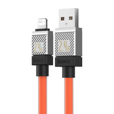 Kabel szybko ładujący Baseus USB-A do Lightning CoolPlay Series 2.4A 1m (pomarańczowy)