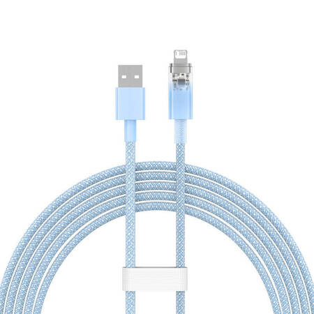 Kabel szybko ładujący Baseus USB-A do Lightning  Explorer Series 2m, 2.4A (niebieski)