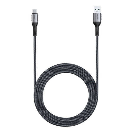 Kabel szybko ładujący USB-A 3.1 do USB-C Lention CB-ACE-6A1M, 6A, 10Gbps, 1m (czarny)