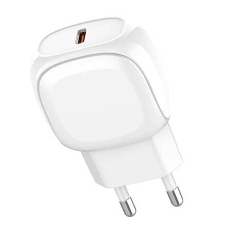 Ładowarka sieciowa LDNIO A1206C, USB-C, 27W + kabel USB-C do Lightning (biała)