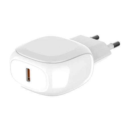 Ładowarka sieciowa LDNIO A1206C, USB-C, 27W + kabel USB-C do Lightning (biała)