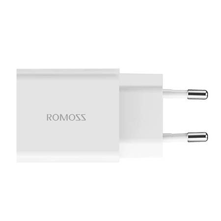 Ładowarka sieciowa Romoss AC30T, USB + USB-C, 30W (biała)