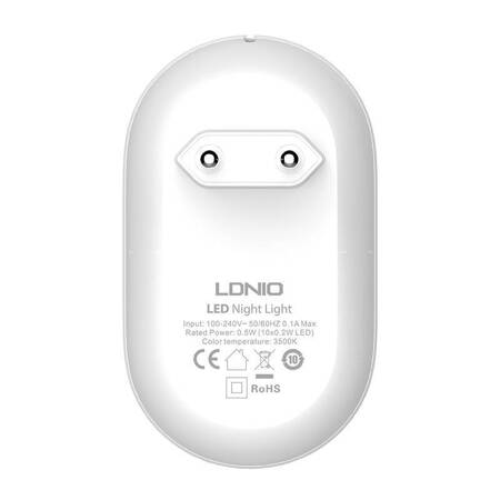 Lampka nocna z czujnikiem światła Ldnio Y2 Sensor Night Light