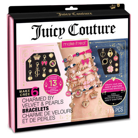 MAKE IT REAL Juicy Couture Charmed by Velvet and Pearls Bransoletki, zabawka kreatywna