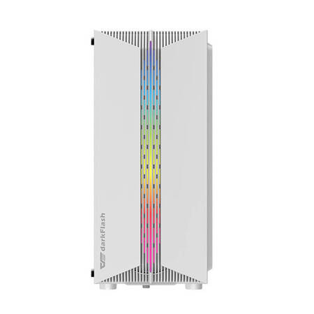 Obudowa komputerowa Darkflash DK151 LED (biała) + 3 wentylatory RGB