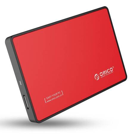 Obudowa zewnętrzna dysku Orico SSD/HDD 2.5", SATA III (czerwona)