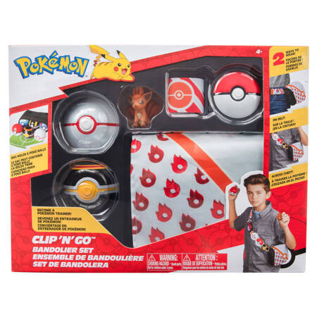 POKEMON Bandolier Premier Ball, Luxury Ball, and Vulpix Seria 3, figurka