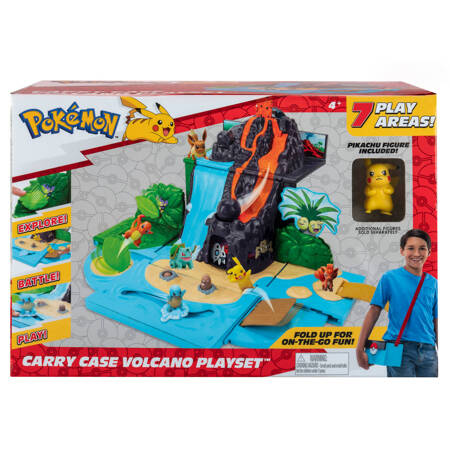 POKEMON Carry Case Volcano Wulkan Zestaw do zabawy, figurka