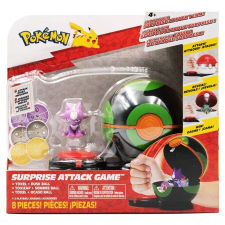 POKEMON Pokemon Surprise Attack Game Single-Pack Toxel with Dusk Ball - W2, figurka