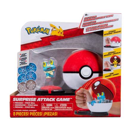 POKEMON Surprise Attack Gra - Froakie with Poké Ball Seria 3, figurka