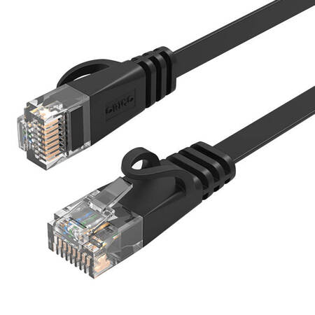 Płaski kabel sieciowy Ethernet Orico, RJ45, Cat.6, 20m (czarny)