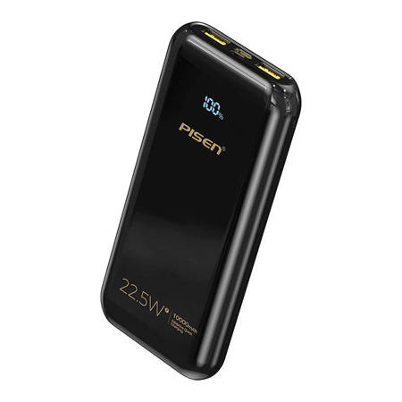 Powerbank Pisen BL-D68LS 10000mAh 22.5W (czarny)