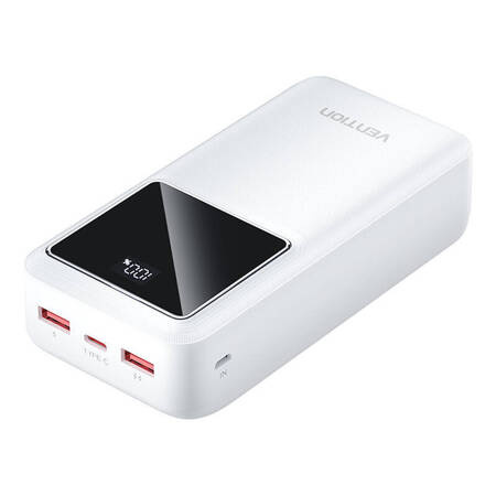 Powerbank Vention FHMW0 30000 mAh, 22,5 W (biały)