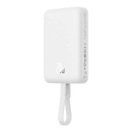 Powerbank magnetyczny Baseus Magnetic Mini 10000mAh, Lightning 20W MagSafe (biały)