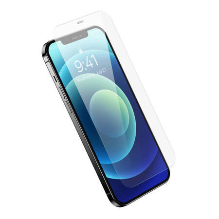 Szkło hartowane Baseus 0.4mm Corning HD Iphone 12/12 Pro + zestaw czyszczący