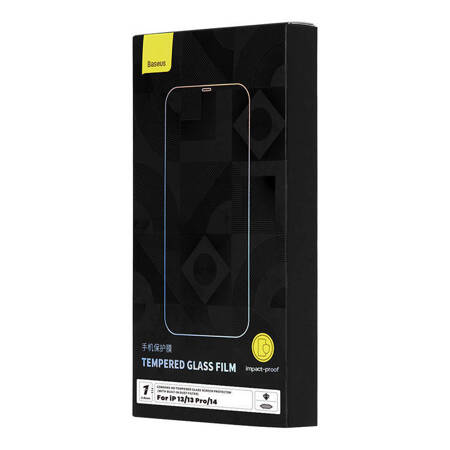 Szkło hartowane Baseus 0.4mm Corning HD Iphone  13/13 Pro/14 + zestaw czyszczący