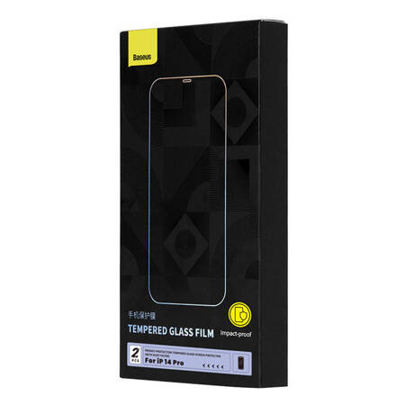 Szkło hartowane prywatyzujące Baseus Crystal Series iPhone 14 PRO