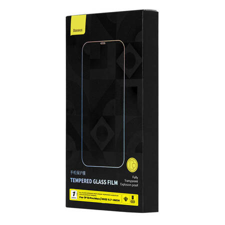 Szkło hartowane z filtrem prywatyzującym 0.4mm Baseus do iPhone 14 Plus/13 Pro Max