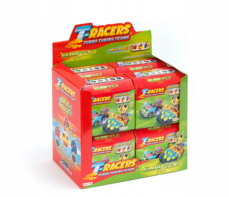 T-Racers GLOW RACE Seria 4 AUTKO Z FIGURKĄ